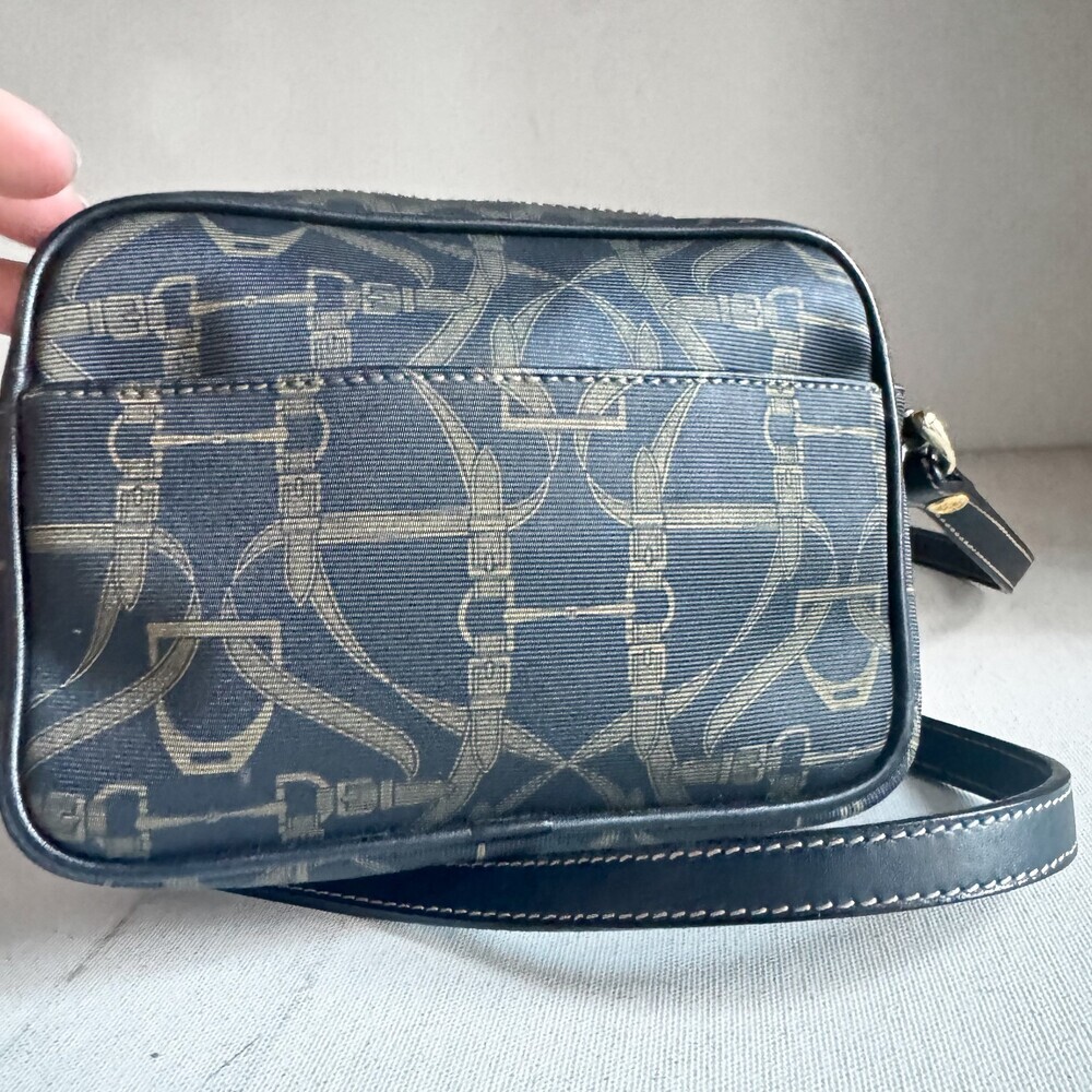 Vintage Louvier Equestrian Print Small Camera Bag - Picture 8 of 9